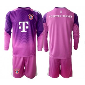 Bayern Munich Golmanski Rezervni Dres za Dječji 2025-26 Dugim Rukavima (+ kratke hlače)